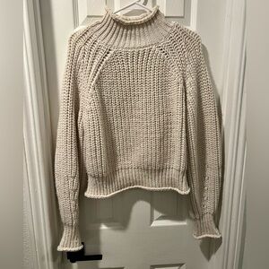H&M Cream Turtleneck Sweater